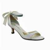 Carmen Ivory Low Heel Evening Shoes