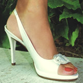 Coco Ivory Sky High Heel Evening Shoes