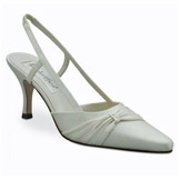 Donna Ivory Mid Heel Bridal Shoes