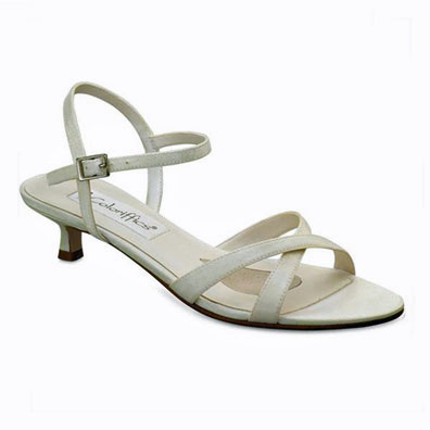 Lindsay Ivory Low Heel Bridal Shoes View Larger Image