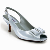 Shelly White Satin Bridal Shoes