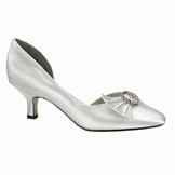 Tia Mid Heel Bridal Shoes